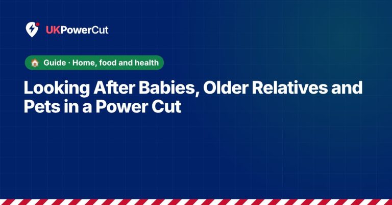 Looking After Babies, Older Relatives and Pets in a Power Cut