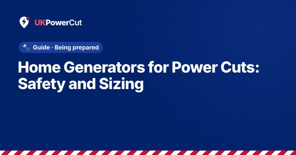 Home Generators for Power Cuts: Safety and Sizing