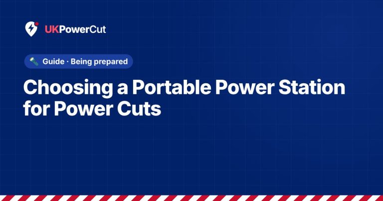 Choosing a Portable Power Station for Power Cuts