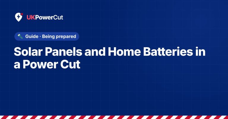 Solar Panels and Home Batteries in a Power Cut